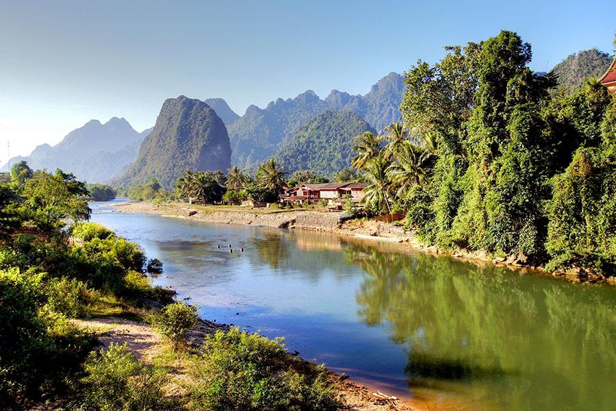Follow the Mekong River to Vang Vieng