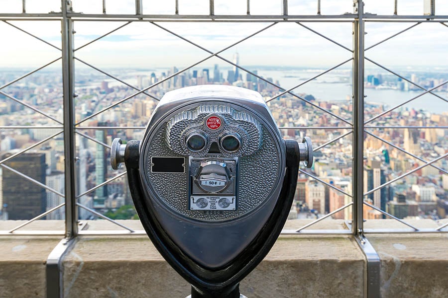 Enjoy spectacular views from the top of the Empire State Building
