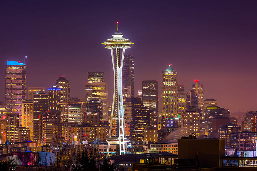 Head to the top of Seattle's Space Needle for stunning views over the city